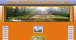 Desktop Screenshot of geistheiler-schamanen.de