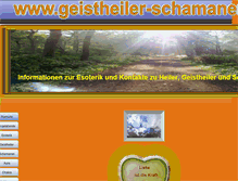 Tablet Screenshot of geistheiler-schamanen.de